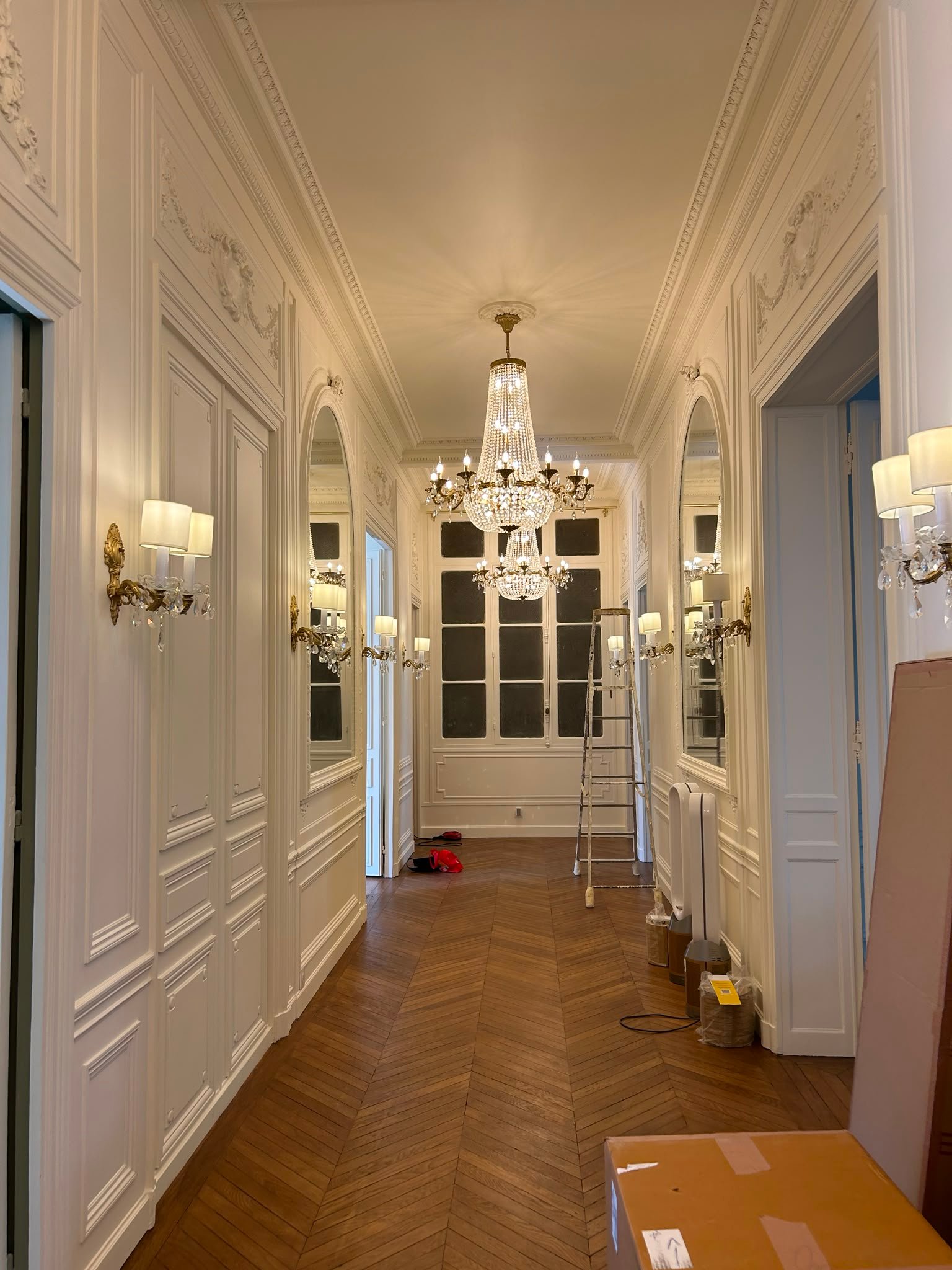 rénovation d'un couloir